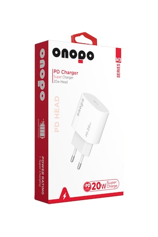 Onopo M3 20W Type-C Girişli Şarj Başlığı