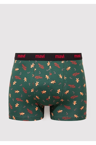 Mavi - Baskılı Boxer 0912133-71871 Yeşil