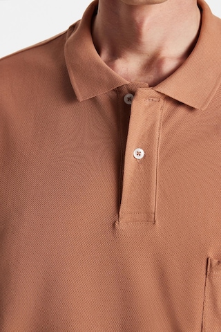 Tudors Erkek Regular Fit Klasik Kesim %100 Pamuk Düz Pike Kahverengi Polo Yaka Tişört-33780 Kahverengi