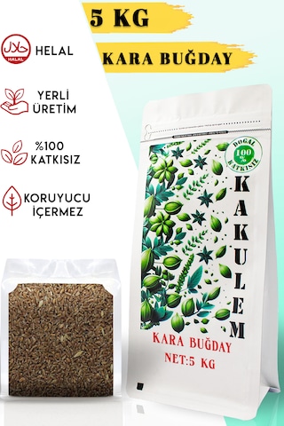 Kakulem Sertifikalı Kara Buğday Tavuk Güvercin Kuş Yemi 5 Kg