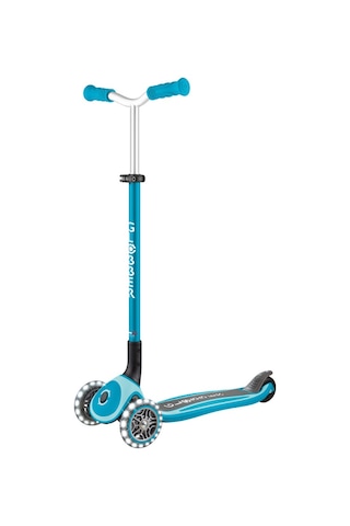 Globber Master Işıklı Katlanabilir Scooter - Okyanus Mavisi Mavi