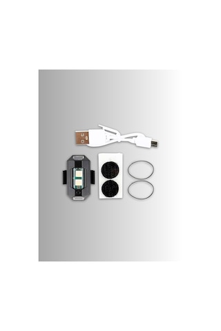 Kablosuz Şarjlı Çakarlı Çok Modlu Mini Drone Ve Uçak Kanadı Led İkaz Ve Farkındalık - 7 Renk Lamba Led - Araba Motosiklet Bisiklet