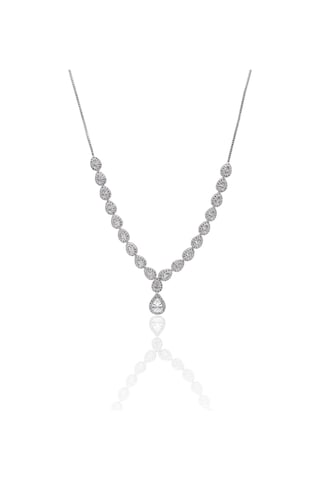 Zirkon Taşlı Damla Model 925 Ayar Gümüş Kadın Dörtlü Set 201025662