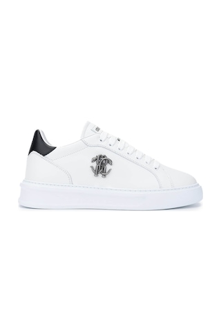 Roberto Cavalli Erkek Hakiki Deri Beyaz Sneakers & Spor Ayakkabı 780 25730 Erk Ayk Y25 Bıanco Beyaz
