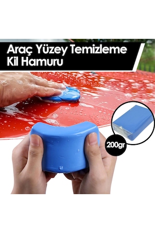Kil Hamuru Araç Oto Yüzey Temizleme Plastik Saklama Kutulu 200gr