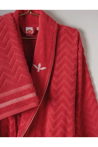 Cottonbox Masculine Abel Kırmızı-lacivert Aile Bornoz Takımı Çok Renkli