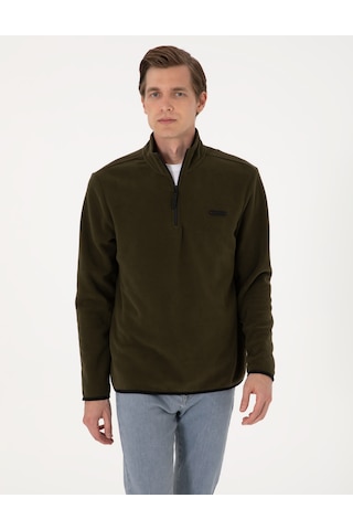 Pierre Cardin Erkek Haki Sweatshirt 50314056-vr027 Haki