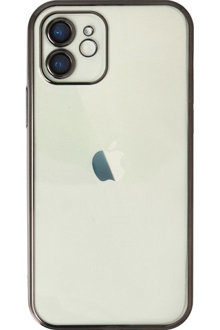 iPhone Uyumlu 12 Kılıf Razer Lensli Silikon - Siyah