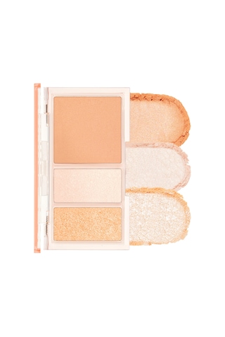 Twinkle Pop Işıltılı Görünüm Veren 3'lü Allık Paleti 01 Oh Coral-Full