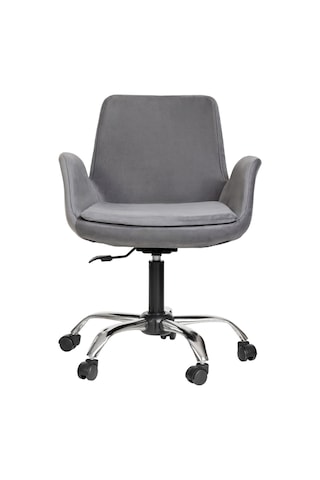 Markaelz Krom Metal Ayaklı Ofis Çalışma Sandalyesi Pescado Gri