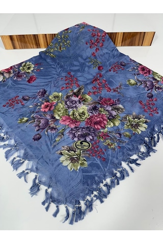 Sökme Boncuklu Pamuk Yazma - 05650 İndigo