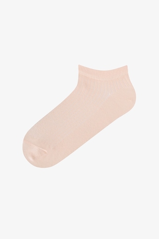 Penti Mavi Soft Florals Pamuklu Çiçekli Jakarlı 5 Çift Patik Çorap