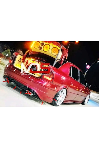 Opel Astra G Sedan Custom Arka Tampon Eki Fibeglass Boyasız