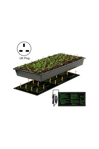 Sones 20 X 10 İnç Dijital Ekranlı Fide Isıtma Pedi Zamanlı Sıcaklık Ayarı İngiltere Fişi 240v