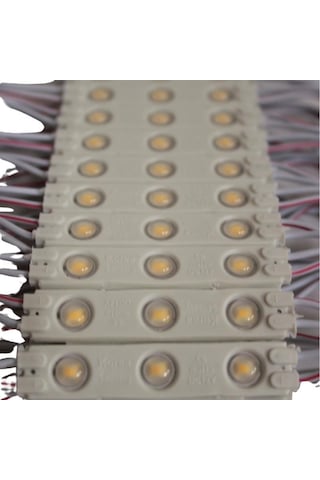 1,2 Watt 3lü Lensli Gün Işığı Led Modül 2835 Reklamcı Modül 10 Adet