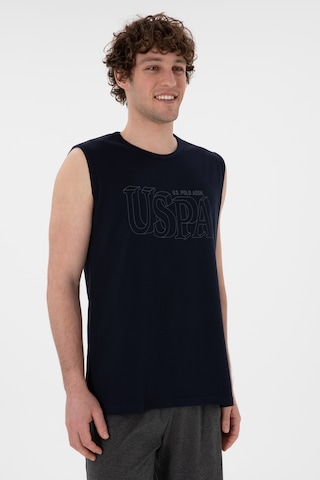U.S. Polo Assn. Erkek Bisiklet Yaka Lacivert Pijama Takımı 50309807-VR033