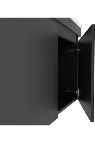 Teta Home Tokyo 80 Cm Mdf Banyo Dolabı Seti Antrasit Antrasit
