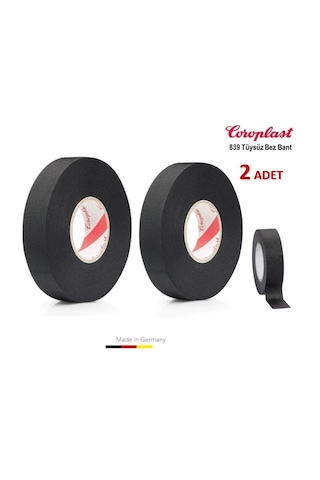 2 Adet Coroplast Tüysüz Bez Bant 19mm X 15 Metre Ref:839