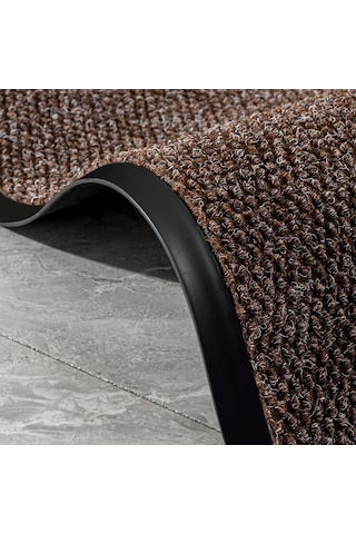 Kahverengi Çamur Kazıyıcı Sıyırıcı Kapı Önü Paspası 60x90