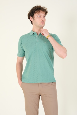 Giyim Dünyası Erkek Desenli Cepli Polo Yaka T-shirt Mint 001