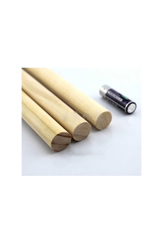 20-22mm 30cm Ahşap Makrome Çubuğu - 5 Adet
