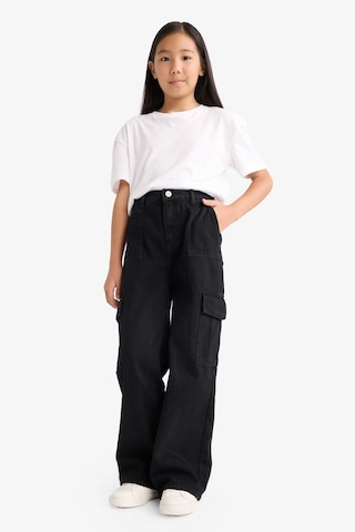 Defacto Wide Leg Kargo Geniş Paça Antrasit Kız Çocuk Jean Pantolon E5880a8/nm36 Antrasit