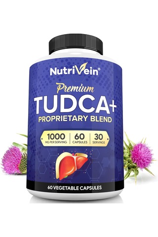 Nutrivein Tudca Milk Thistle Liver Wellness Support 1000 Mg - 60 Caps