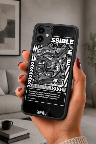 İphone 11 Uyumlu İmkansız Desenli Kamera Korumalı Darbelere Dayanıklı Kılıf 1157-imkansız-iphone11