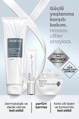 Avon Anew Sensitive Hassas Ciltlere Özel İkili Kolajen Göz Kremi 15 ML
