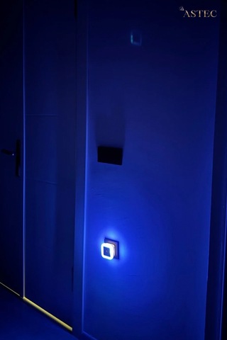 Astec Fotoselli Gece Lambası 1 Watt Tak Çalıştır Sensörlü Mavi Renk