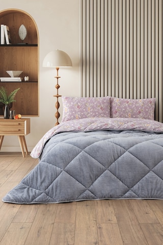 Nordelle Çift Kişilik Wellsoft Yorgan Uyku Seti Gri