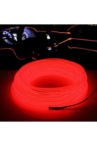 Kırmızı 5 Metre Neon Ip Torpido Ledi Oto Şerit Led