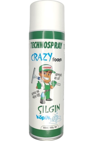 Technospray Temizleyici Çılgın Köpük Sprey 500 ML