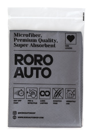 Roro Auto Alpler Mikrofiber Yıkama & Kurulama Seti Yıkama Eldiveni Cam Bezi Kurulama Havlusu