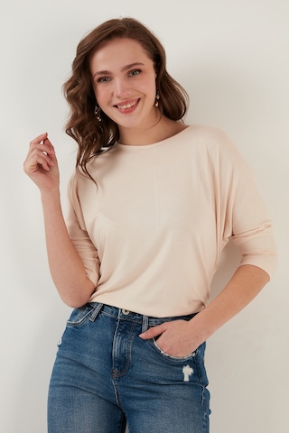 Lela Bisiklet Yaka Truvakar Kol Bayan Bluz 5861416Y Taş