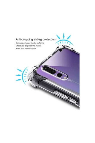 Huawei P20 Pro Kılıf Zore Nitro Anti Shock Silikon Renksiz