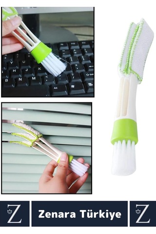 Araç İçi Zor Dar Hassas Yerleri Temizleyen Elektronik Otomobil Araç Klima İç Detay Temizleme Fırçası