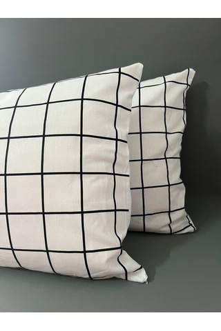 Pamuklu 2 Adet 50x70 Cm Fermuarlı Yastık Kılıfı