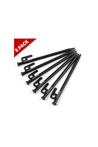 Kosona 6 Adet Çelik Çadır Pimi 20cm - Taşınabilir Çanta İle - Dayanıklı Metal Konstrüksiyon Çok Renkli