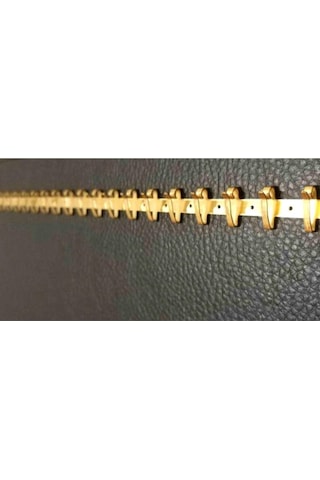 1 Metre Sarı Metal Tesbih , Kolye Ve Zincir Tırnaklı Askısı