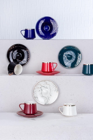 Acar Milla 6Lı Porselen Kahve Fincan Takımı