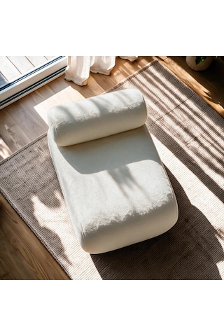 İnarch Dizayn Cosmo Berjer Modern Minimalist Konforlu Tekli Koltuk Kırık Beyaz