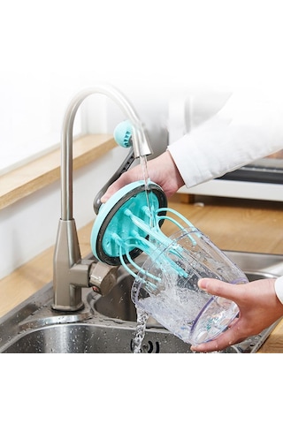 Homyl Plastik Manuel Yumurta Çırpıcı Un Karıştırıcı Yeşil