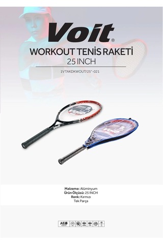 Voit Workout Tenis Raketi 25 Inch Kırmızı