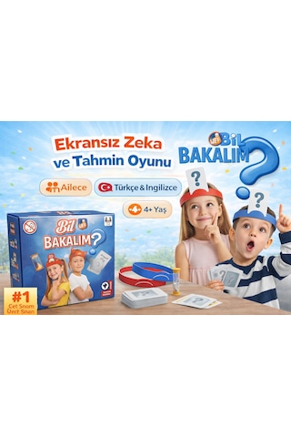 Bil Bakalım Türkçe İngilizce Aile Çocuk Eğlenceli Kutu Oyunu Who