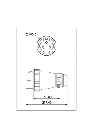 Bemis Düz Endüstriyel Fiş Bc1-4403-2011