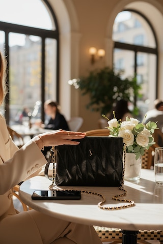 Mila Kapitone El, Omuz Ve Clutch Çanta Siyah