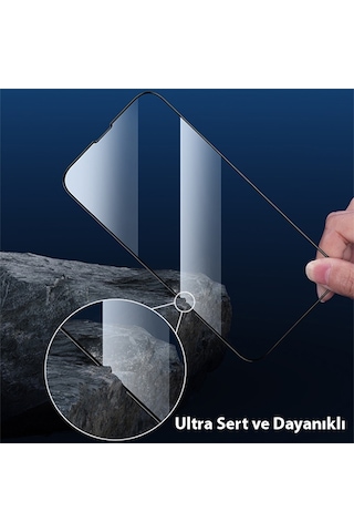 Ally Apple  Uyumlu iPhone 14 Plus 6.7 Full Glue-Tempered Cam Ekran Koruyucu