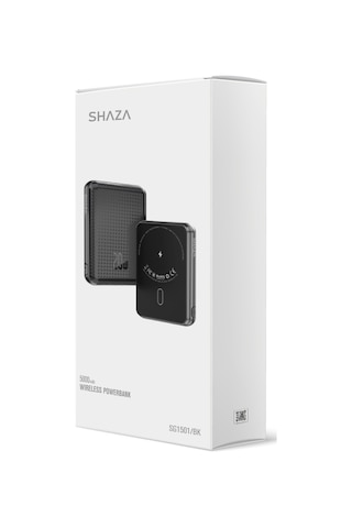 Shaza 5000 Mah 20w Megsafe Hızlı Şarj Powerbank Siyah