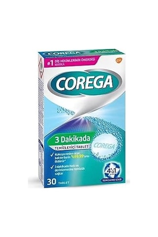 Corega 3 Dakikada Temizleyici Tablet